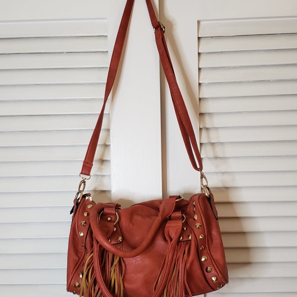 Great Condition! Coral Barrel Shaped Bag - Picture 4 of 4
